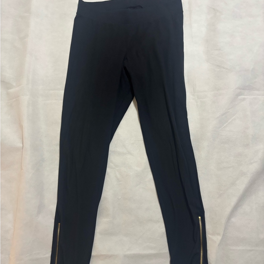 Old Navy Black Leggings with Zipper Detail
